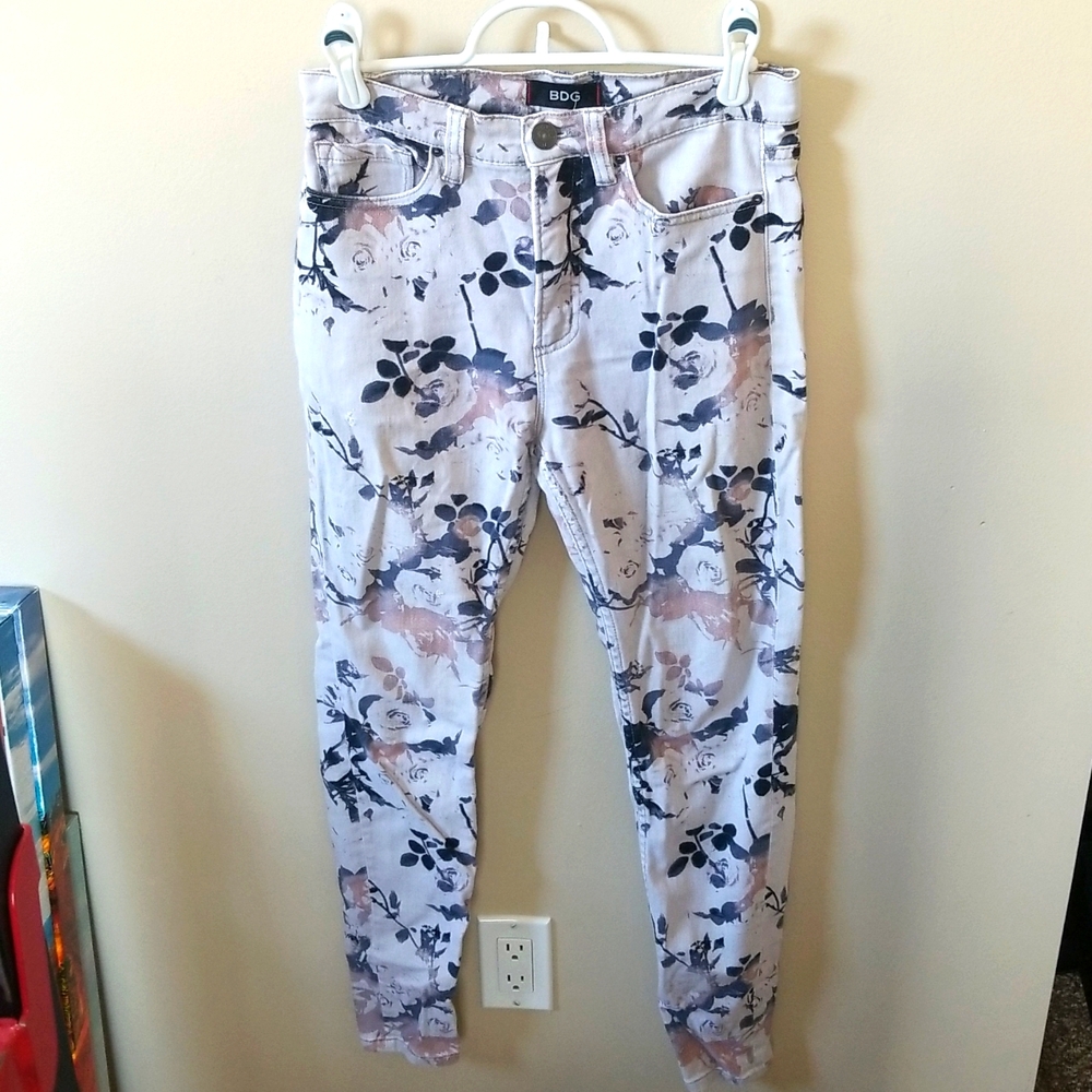 BDG floral jeans skinny leg